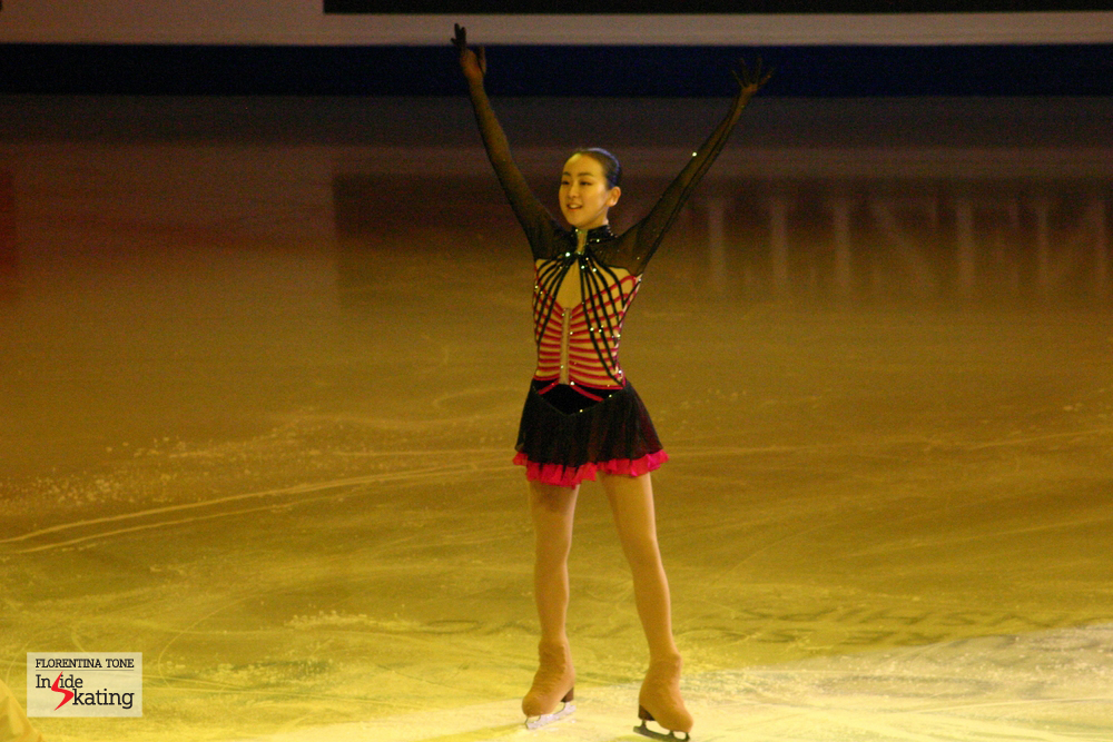 Mao Asada in Torino, at the 2010 Worlds, where she won the gold medal