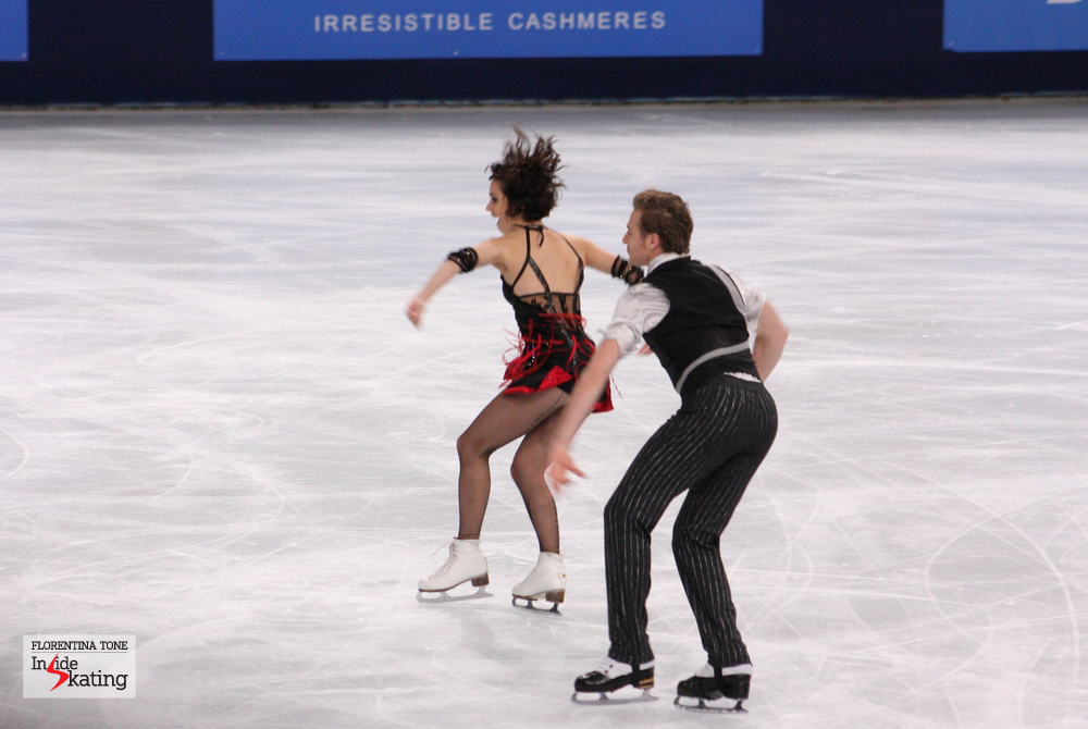 Nathalie and Fabian during their short program in Paris, at the 2013 Trophee Eric Bompard
