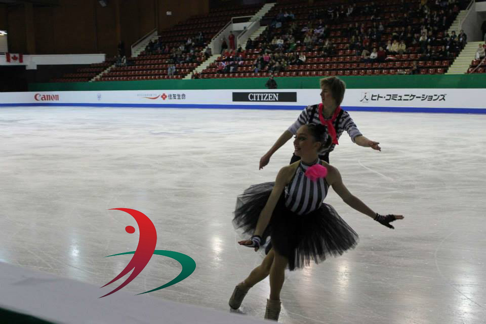 The Bulgarian ice dancers Slavyana Tsenova and Egor Zaitsev (Photo courtesy of Andriana Andreeva)