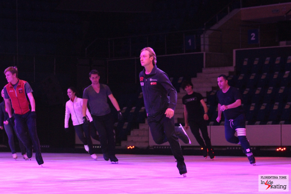 Practicing for Kings on Ice Olympic Gala
