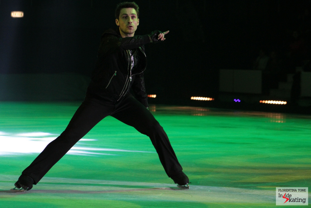 I gotta a feeling: an energetic routine skated in Bucharest by Brian Joubert, to the delight of his numerous admirers