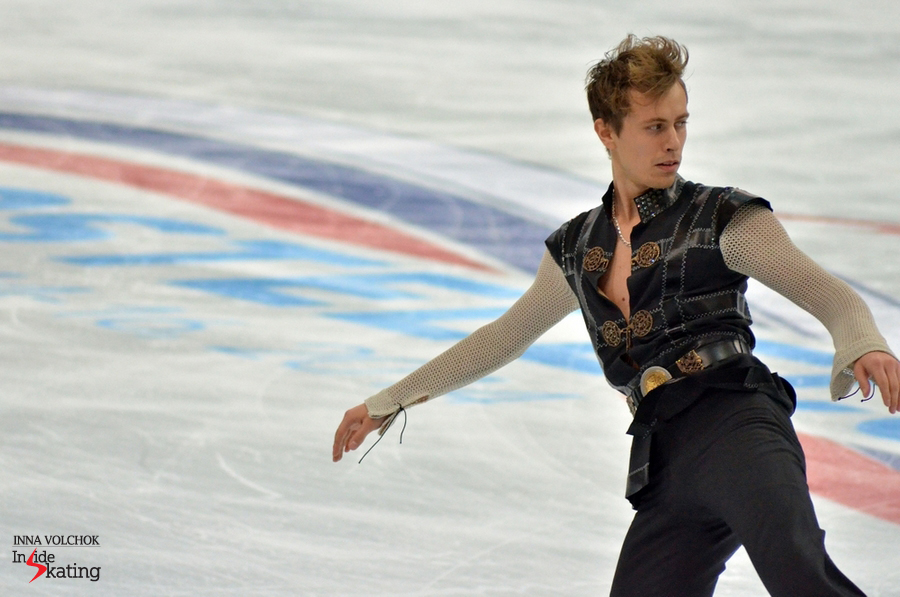 Michal Brezina during his short program to music from "The Game of Thrones"