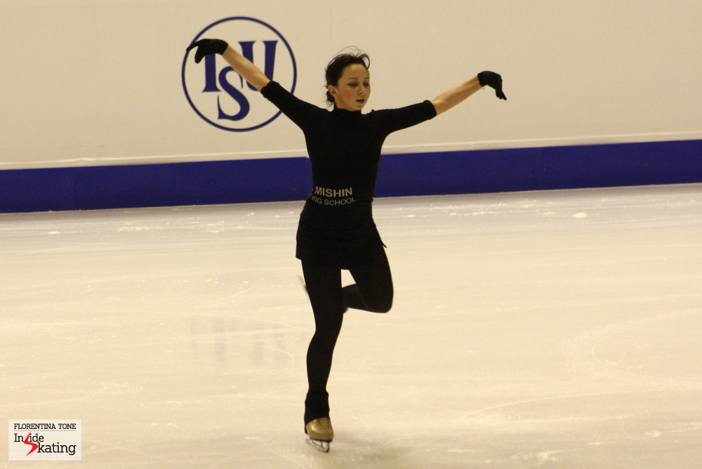 In Shanghai, the Russian Elizaveta Tuktamysheva was awarded 196.60 points for her programs  - the biggest score a lady has received during the first three Grand Prix events of the season (this picture was taken in Zagreb, at the 2013 Europeans, during practice)