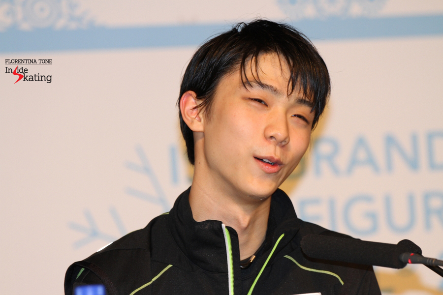 Yuzuru Hanyu on his free skate: "I'm not fully recovered yer, but I did it and it was almost perfect, so I'm really happy today"