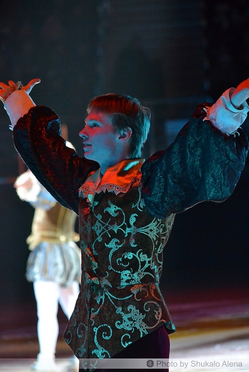Part of the cast, the 22-year-old  Belarusian skater Vitali Luchanok