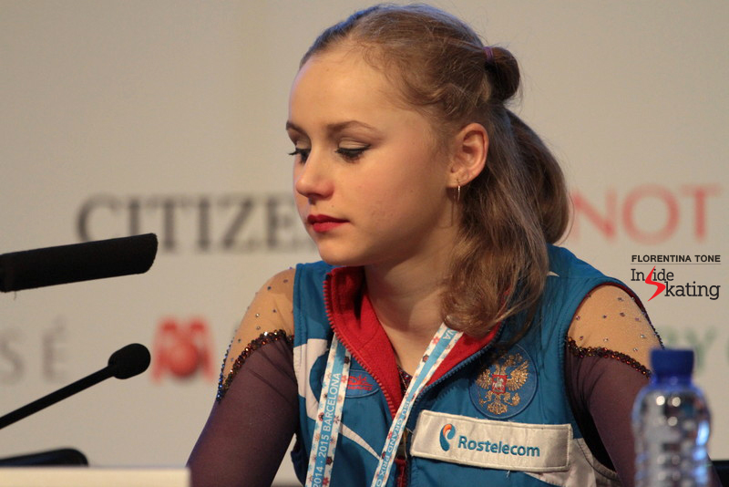 The silver medalist, Russia's Serafima Sakhanovich