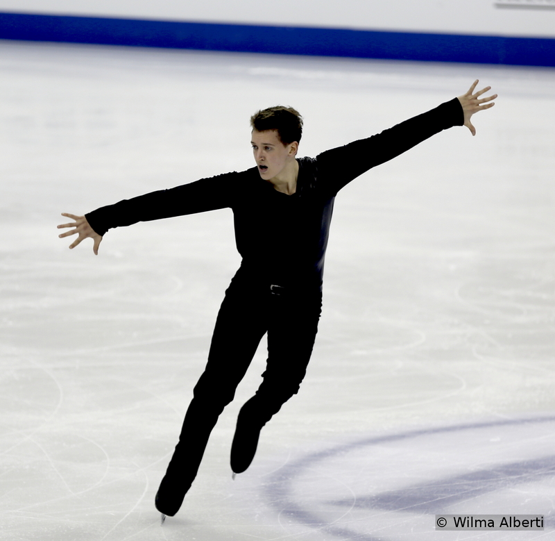 Young as he is (19 in Shanghai), Maxim Kovtun already competed in three (senior) Worlds – but still it’s the lack of maturity that keeps him off the podium: he was 17th in 2013, 4th in 2014 and 7th this year. The last to skate in the short program segment in Shanghai, Maxim found it difficult to focus – he doubled a planned quad Toe and popped the triple Axel – and placed 16th at the end of the night; a day later, skating to music by Muse, he tried to win back what he’d lost. 6th in the free, he finished 7th overall – but the feeling is this talented young man is still gasping for air – and for the most suitable road to follow.