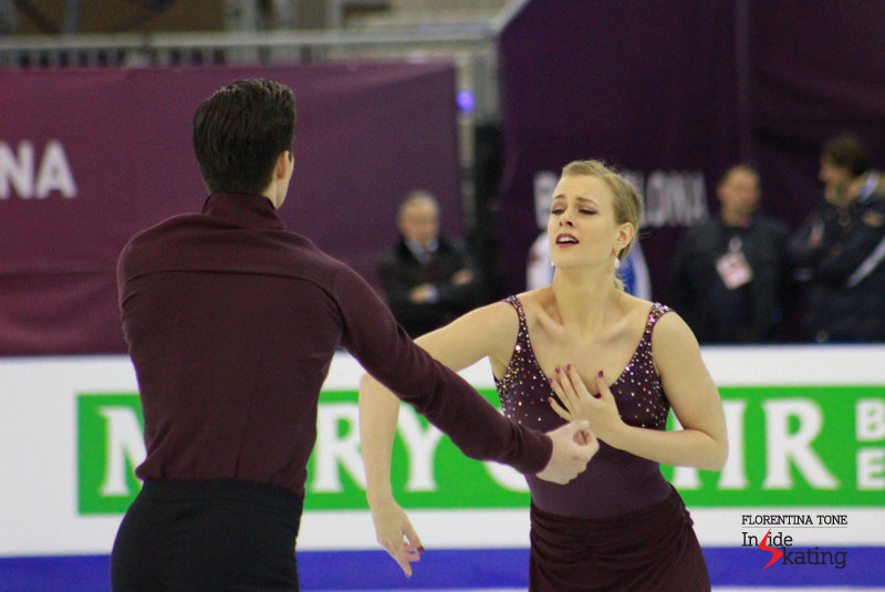 Group 2 of practice is on the ice - and Madison Hubbell and Zachary Donohue skate their short dance, to K.D. Lang's "Hallelujah" and Karl Hugo's "March"