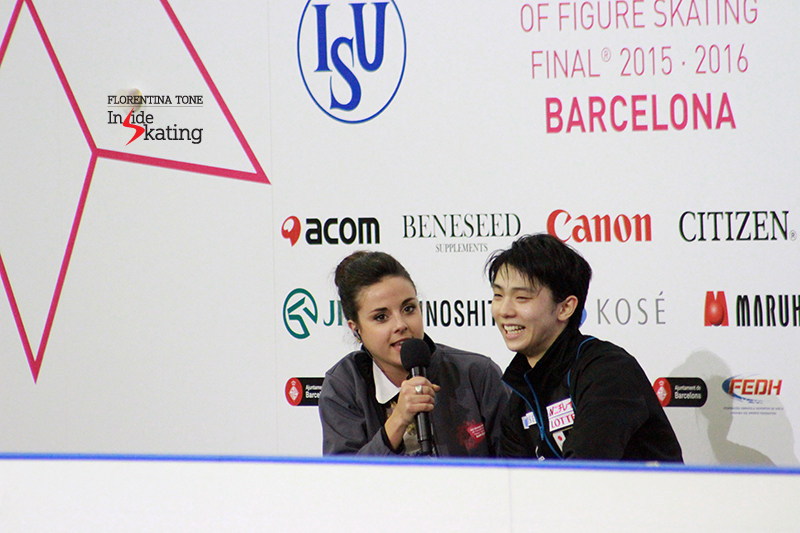 Yuzuru Hanyu: "I was a flower boy at NHK Trophy when I was little. I was dreaming to be like Plushenko or Johnny Weir or Alexei Yagudin one day. So please don't give up practicing, skating and dreaming"