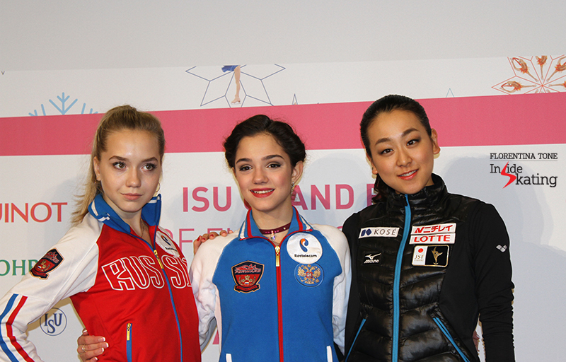 Ladies press conference after SP 2015 GPF (14)