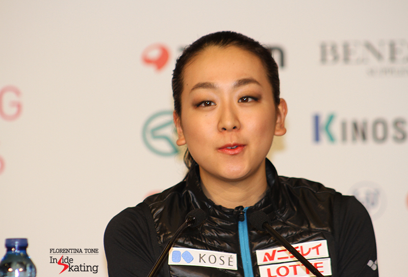 Mao Asada during press conference: "This is my comeback season and the Axel has been going quite well"