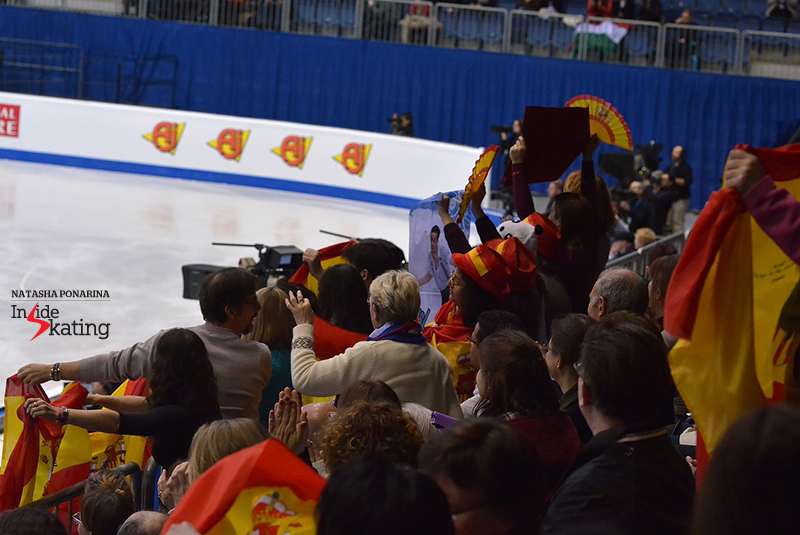 ...and he does have a lot of fans, Javier Fernández, and all of them are ready to give him a very warm welcome on to the ice