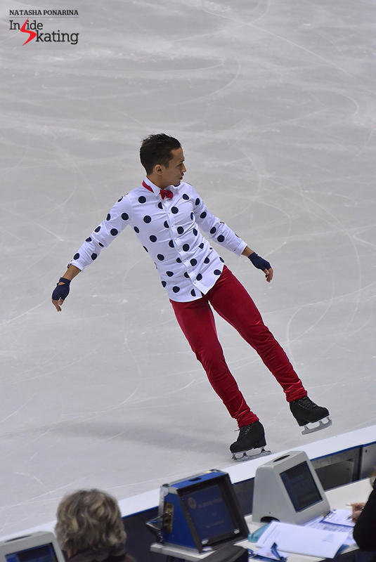 In the last Europeans of his competitive career, Florent skated to "Happy" by Pharrell Williams - the music suits him like a glove, and the joyful costume compliments the music