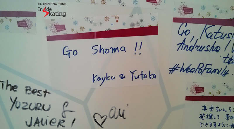 Message to Shoma on The Wall of the Stars (CCIB arena, 2015 GPF)