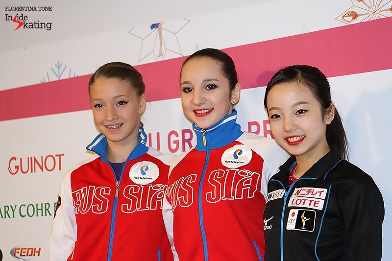 Ladies and gentlemen, these are your medalists: Maria, Polina, Marin