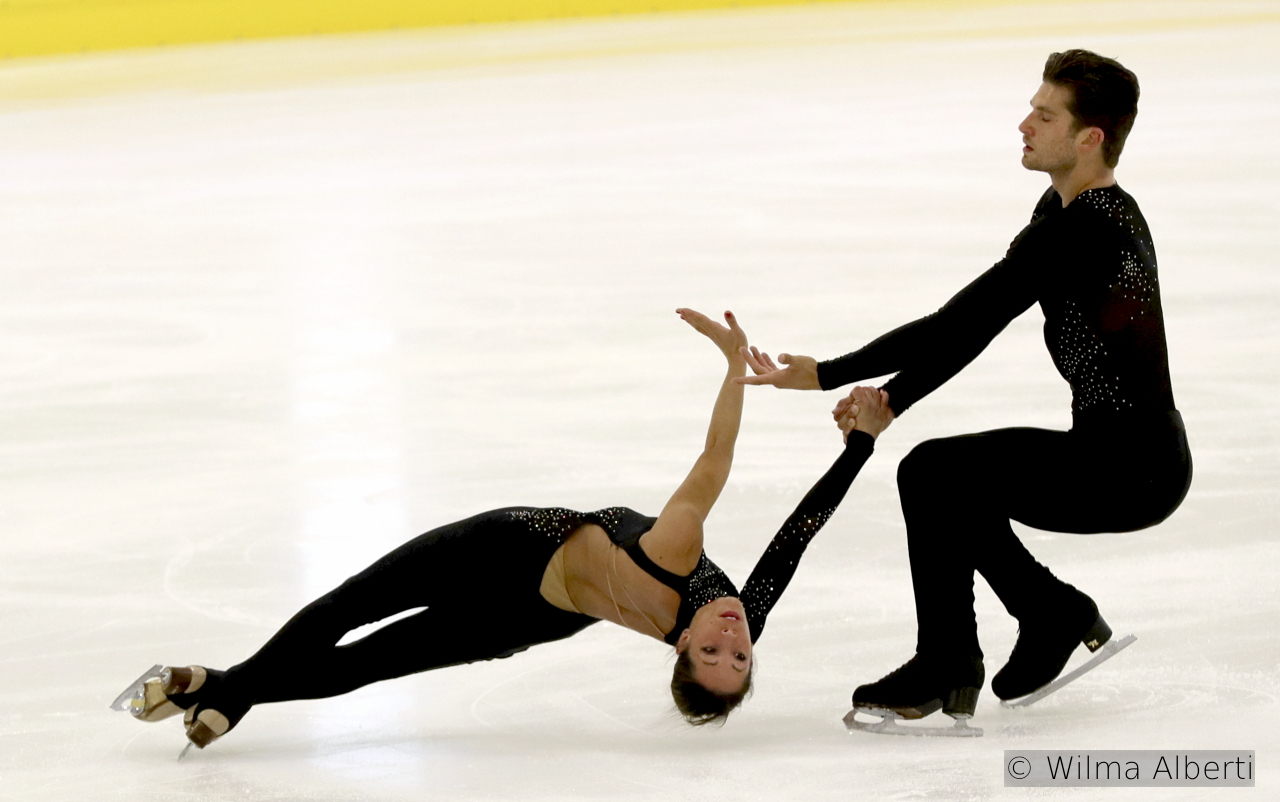 Nicole della Monica and Matteo Guarise skating their short program to „O Fortuna” from „Carmina Burana” by Carl Orff, performed by The Piano Guys