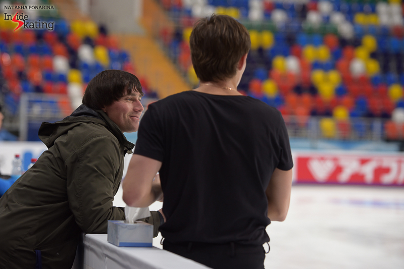 A smiling Alexander Smirnov alongside student Nikita Ermolaev