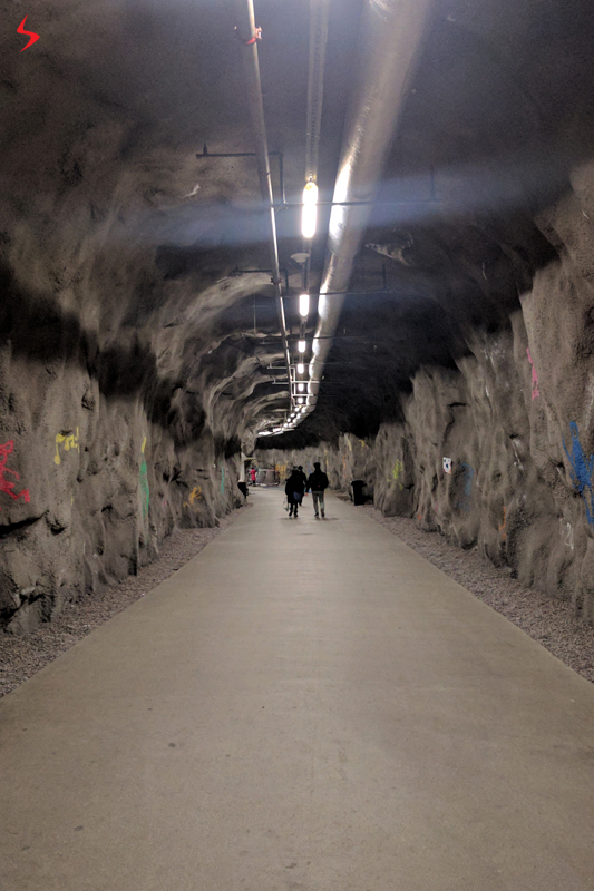 4 Tunnel carved into rock 2017 Worlds Helsinki